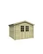 Outdoor Life Products | Tuinhuis Norah 275 x 230 | Geïmpregneerd | Olijfgroen