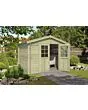 Outdoor Life Products | Tuinhuis Norah 275 x 230 | Geïmpregneerd | Olijfgroen