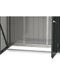 Fonteyn | Palladium Tuinkast Dubbele Deur 152 x 61 cm | Grijs met Grijze Afwerking