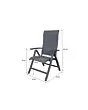Platinum Verstelbare Tuinstoel Aluminium Textileen