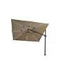 Platinum | Zweefparasol Challenger T² Glow 300 x 300 cm | Taupe
