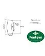 Fonteyn | Zwembad Randsteen | Randtegel Radius R100 met Afgeronde Neus