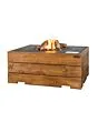 Happy Cocooning | Terrashaard Rechthoek | Teakhout Antraciet
