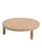 4 Seasons Outdoor | Koffietafel Sem Brushed Teak Ø80 cm x 32(h) cm