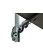 Zweefparasol 300 x 300 cm Shadow LED - Antraciet/Faded Black - Fonteyn Collectie