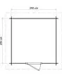 Lugarde Select | Tuinhuis Hengelo 250 x 250 | Keteldruk Grijs
