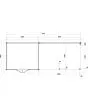 Lugarde Select | Tuinhuis Borne met Overkapping Rechts 300 + 400 x 250 | Keteldruk Bruin
