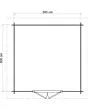 Lugarde Select | Tuinhuis Twello 300 x 300 | Keteldruk Grijs