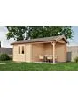 Lugarde Select | Tuinhuis Raalte met Overkapping Rechts 300 + 300 x 300 | Onbehandeld