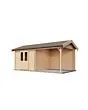 Lugarde Select | Tuinhuis Raalte met Overkapping Rechts 300 + 300 x 300 | Onbehandeld