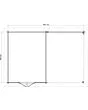 Lugarde Select | Tuinhuis Hattem met Overkapping Rechts 300 + 300 x 400 | Onbehandeld