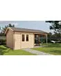 Lugarde Select | Tuinhuis Hattem met Overkapping Rechts 300 + 300 x 400 | Onbehandeld