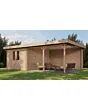 Lugarde Select | Tuinhuis Culemborg met Overkapping Rechts 300 + 400 x 400 | Onbehandeld