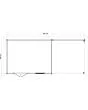 Lugarde Select | Tuinhuis Holten met Overkapping Rechts 400 + 300 x 300 | Keteldruk Grijs