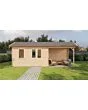 Lugarde Select | Tuinhuis Holten met Overkapping Rechts 400 + 300 x 300 | Onbehandeld