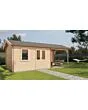 Lugarde Select | Tuinhuis Holten met Overkapping Rechts 400 + 300 x 300 | Onbehandeld