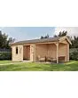 Lugarde Select | Tuinhuis Holten met Overkapping Rechts 400 + 300 x 300 | Onbehandeld