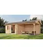 Lugarde Select | Tuinhuis Voorst met Overkapping Rechts 400 + 400 x 300 | Onbehandeld