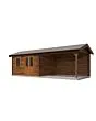 Lugarde Select | Tuinhuis Voorst met Overkapping Rechts 400 + 400 x 300 | Keteldruk Bruin