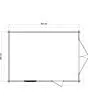 Lugarde Select | Tuinhuis Eibergen met Garagedeur 350 x 500 | Onbehandeld