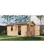 Lugarde Select | Tuinhuis Opheusden met Garagedeur 350 x 500 | Onbehandeld