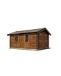 Lugarde Select | Tuinhuis Opheusden met Garagedeur 350 x 500 | Keteldruk Bruin