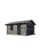 Lugarde Select | Tuinhuis Opheusden met Garagedeur 350 x 500 | Keteldruk Grijs