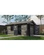 Lugarde Select | Tuinhuis Opheusden met Garagedeur 350 x 500 | Keteldruk Grijs