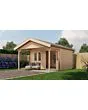 Lugarde Select | Tuinhuis Katwijk met Overkapping 400 + 200 x 300 | Onbehandeld