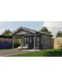Lugarde Select | Tuinhuis Katwijk met Overkapping 400 + 200 x 300 | Keteldruk Grijs