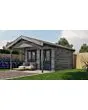 Lugarde Select | Tuinhuis Elburg met Overkapping 400 + 200 x 400 | Keteldruk Grijs