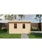 Lugarde Select | Tuinhuis Groenlo met Garagedeur 400 x 400 | Onbehandeld