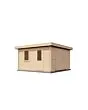 Lugarde Select | Tuinhuis Groenlo met Garagedeur 400 x 400 | Onbehandeld