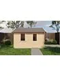 Lugarde Select | Tuinhuis Maurik met Garagedeur 400 x 400 | Onbehandeld