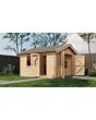 Lugarde Select | Tuinhuis Maurik met Garagedeur 400 x 400 | Onbehandeld