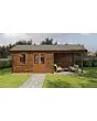 Lugarde Select | Tuinhuis Oosterbeek met Overkapping Rechts 400 + 300 x 400 | Keteldruk Bruin
