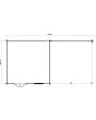Lugarde Select | Tuinhuis Didam met Overkapping Rechts 400 + 400 x 400 | Keteldruk Bruin