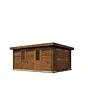 Lugarde Select | Tuinhuis Lochem met Garagedeur 400 x 500 | Keteldruk Bruin
