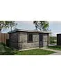 Lugarde Select | Tuinhuis Lochem met Garagedeur 400 x 500 | Keteldruk Grijs