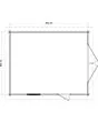 Lugarde Select | Tuinhuis Lochem met Garagedeur 400 x 500 | Keteldruk Bruin