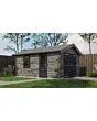 Lugarde Select | Tuinhuis Kesteren met Garagedeur 400 x 500 | Keteldruk Grijs