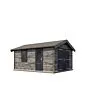 Lugarde Select | Tuinhuis Kesteren met Garagedeur 400 x 500 | Keteldruk Grijs