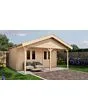 Lugarde Select | Tuinhuis Heerde met Overkapping 500 + 200 x 300 | Onbehandeld