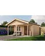 Lugarde Select | Tuinhuis Heerde met Overkapping 500 + 200 x 300 | Onbehandeld