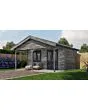 Lugarde Select | Tuinhuis Heerde met Overkapping 500 + 200 x 300 | Keteldruk Grijs