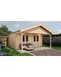 Lugarde Select | Tuinhuis Bennekom met Overkapping 500 + 200 x 400 | Onbehandeld
