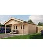 Lugarde Select | Tuinhuis Bennekom met Overkapping 500 + 200 x 400 | Onbehandeld