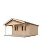 Lugarde Select | Tuinhuis Bennekom met Overkapping 500 + 200 x 400 | Onbehandeld