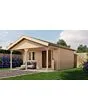 Lugarde Select | Tuinhuis Bennekom met Overkapping 500 + 200 x 400 | Onbehandeld