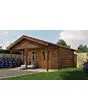 Lugarde Select | Tuinhuis Bennekom met Overkapping 500 + 200 x 400 | Keteldruk Bruin